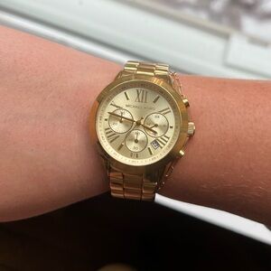Gold Michael Kors Watch.